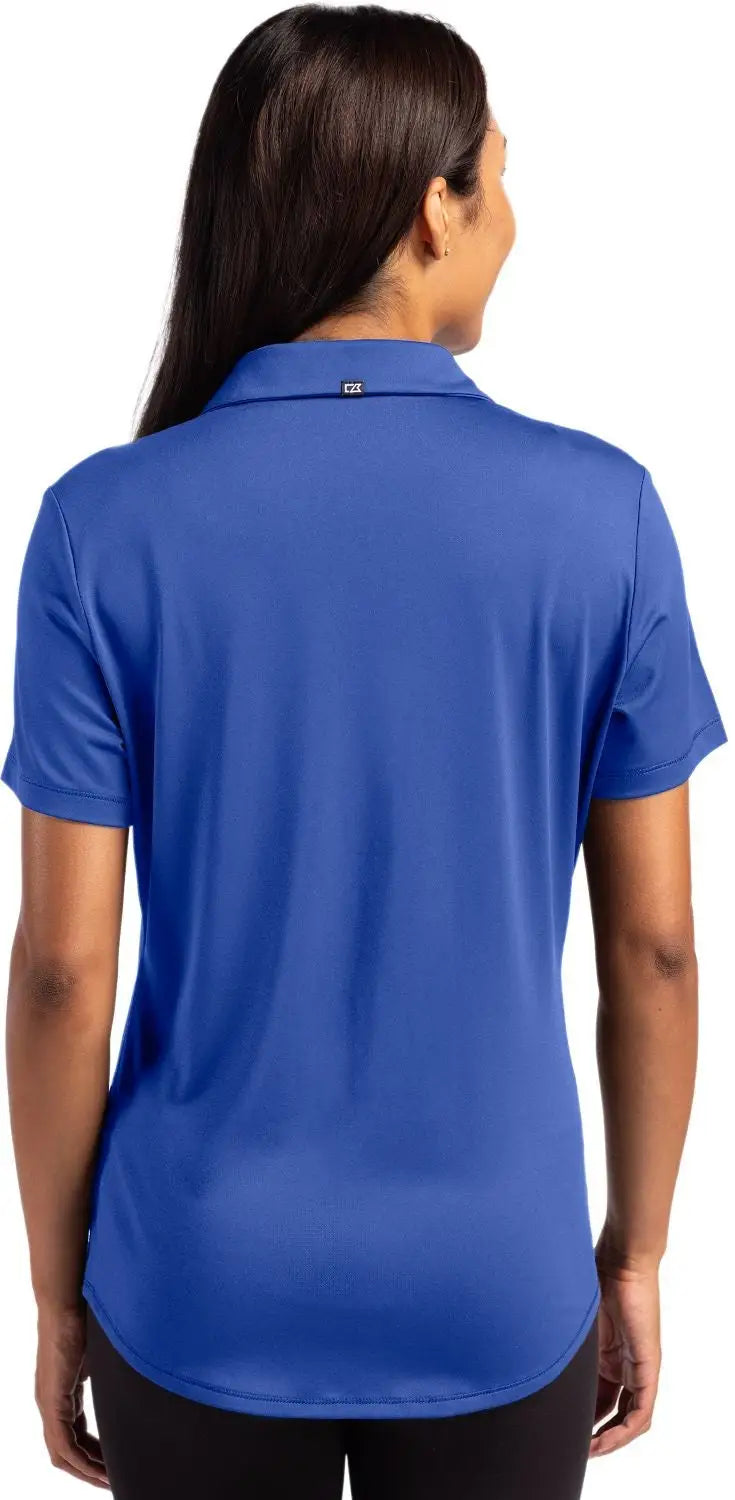 Cutter & Buck Lck00199 Forge Eco Stretch Recycled Womens Short Sleeve Polo - Tour Blue