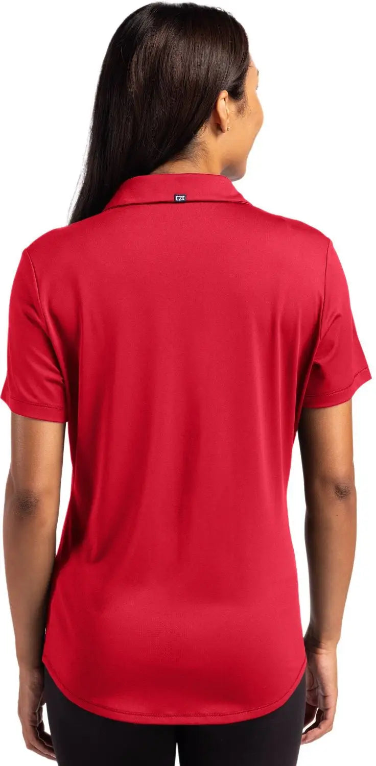 Cutter & Buck Lck00199 Forge Eco Stretch Recycled Womens Short Sleeve Polo - Cardinal Red