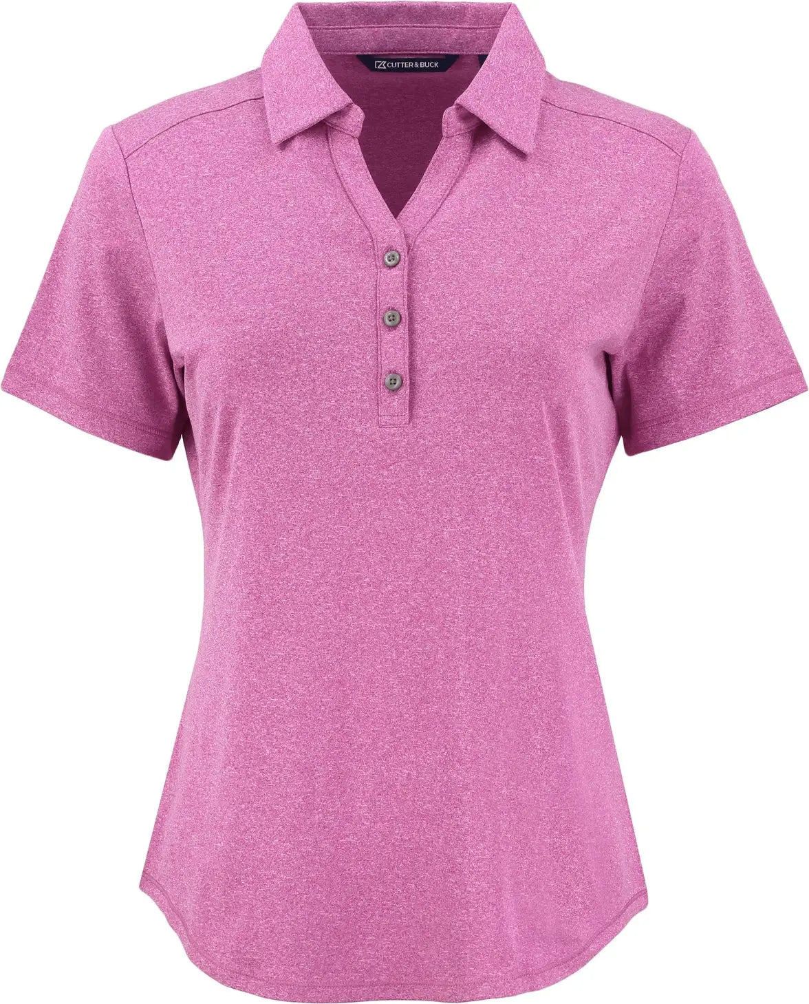 Cutter & Buck Lck00199 Forge Eco Stretch Recycled Womens Short Sleeve Polo - Gelato Heather - Ladies Xs
