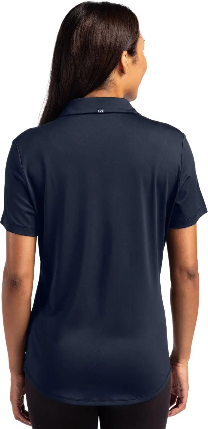 Cutter & Buck Lck00199 Forge Eco Stretch Recycled Womens Short Sleeve Polo - Navy Blue