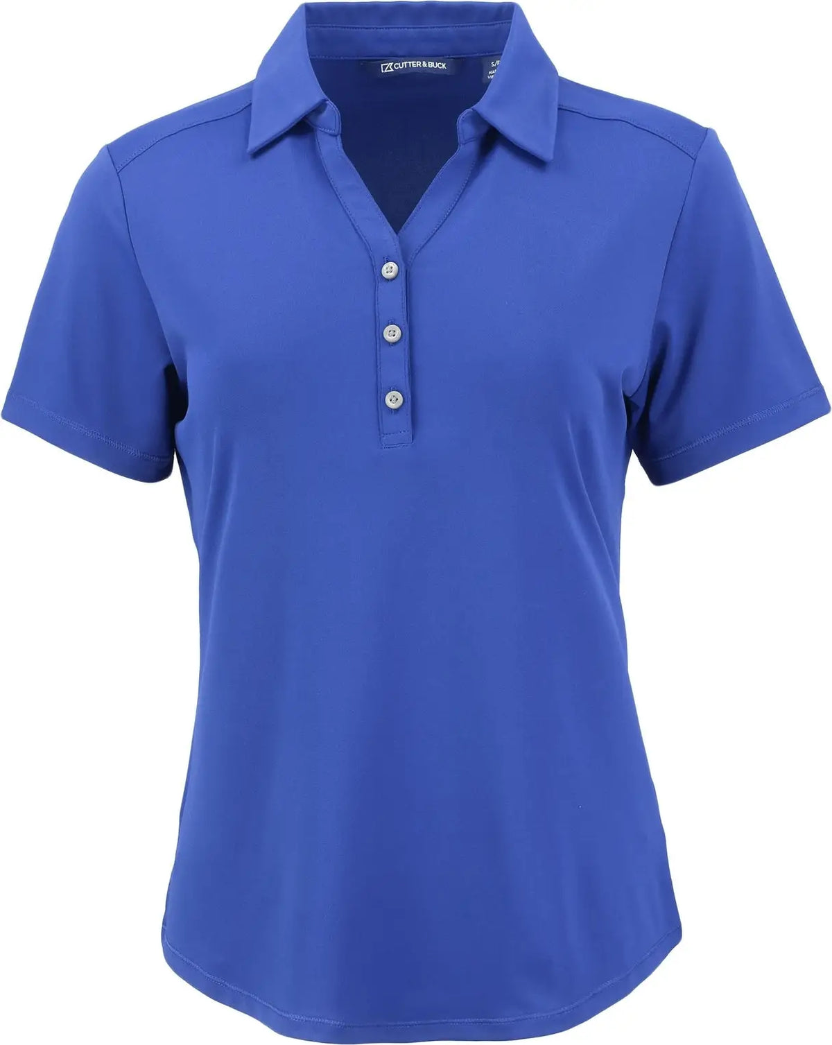 Cutter & Buck Lck00199 Forge Eco Stretch Recycled Womens Short Sleeve Polo - Tour Blue