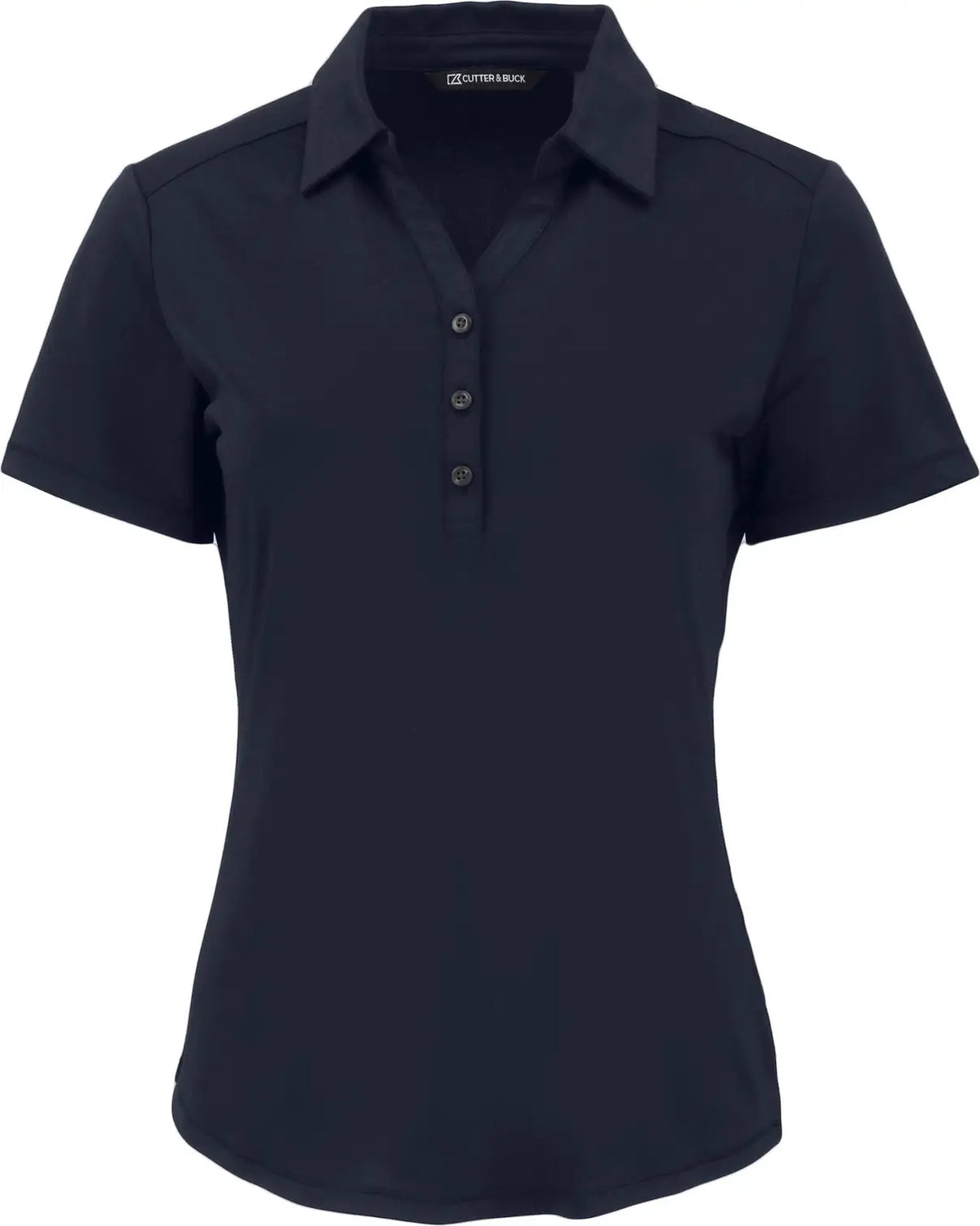 Cutter & Buck Lck00199 Forge Eco Stretch Recycled Womens Short Sleeve Polo - Navy Blue