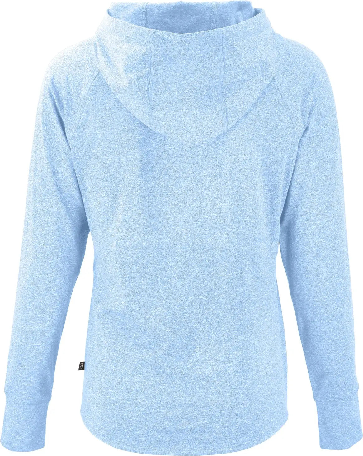 Cutter & Buck Lck00203 Adapt Knit Recycled Womens Heathered Hooded Pullover - Atlas Heather