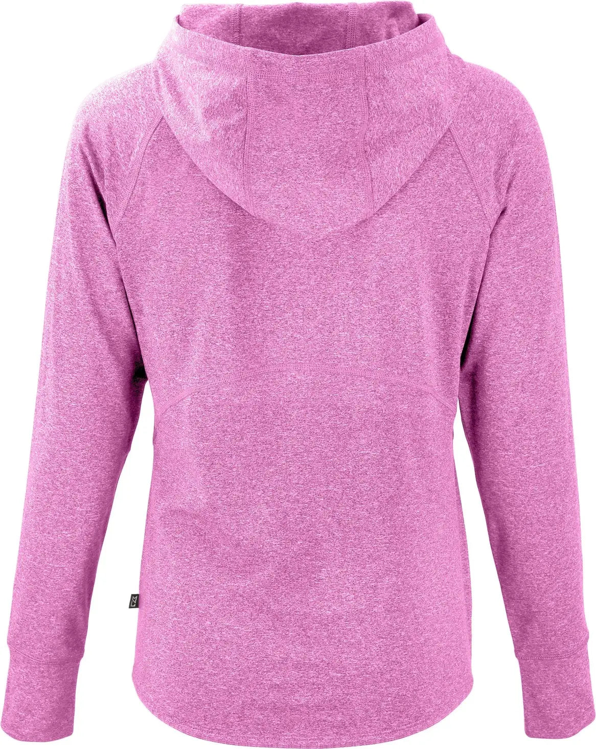 Cutter & Buck Lck00203 Adapt Knit Recycled Womens Heathered Hooded Pullover - Gelato Heather