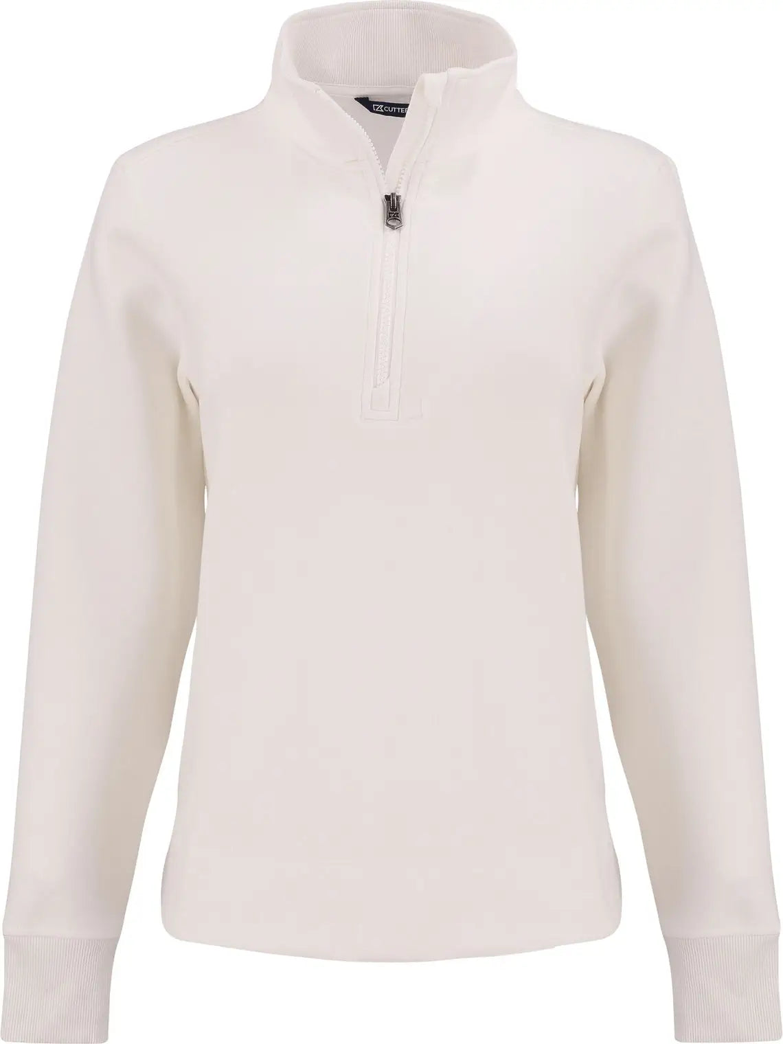 Cutter & Buck Lck00209 Roam Epic Versatility Recycled Womens Quarter Zip Pullover - Shell