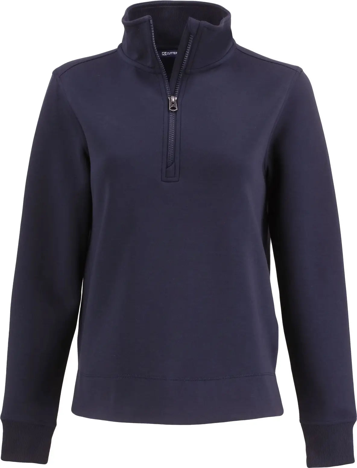 Cutter & Buck Lck00209 Roam Epic Versatility Recycled Womens Quarter Zip Pullover - Navy Blue