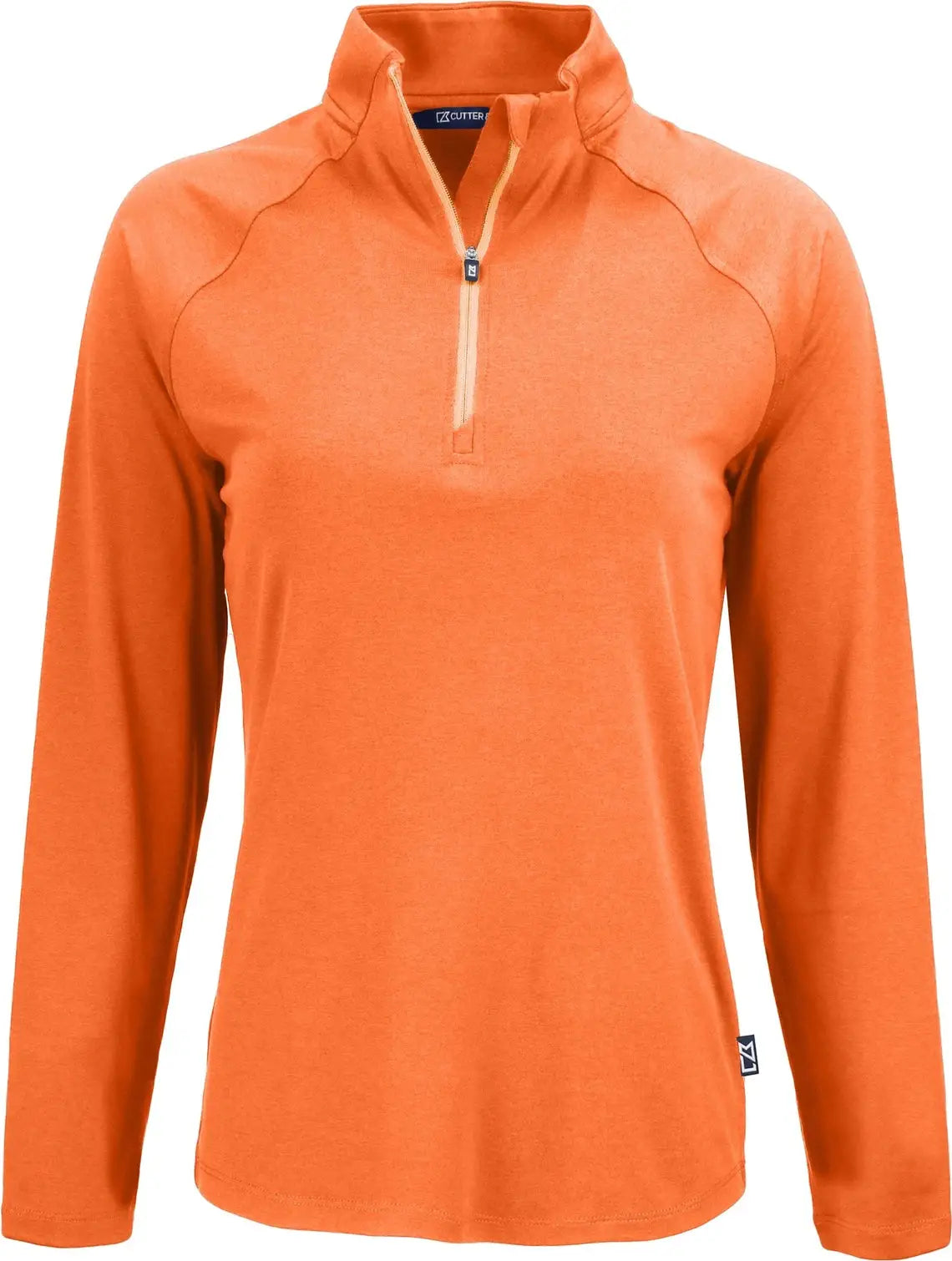 Cutter & Buck Lck00210 Coastline Epic Comfort Recycled Women’s Quarter Zip - College Orange
