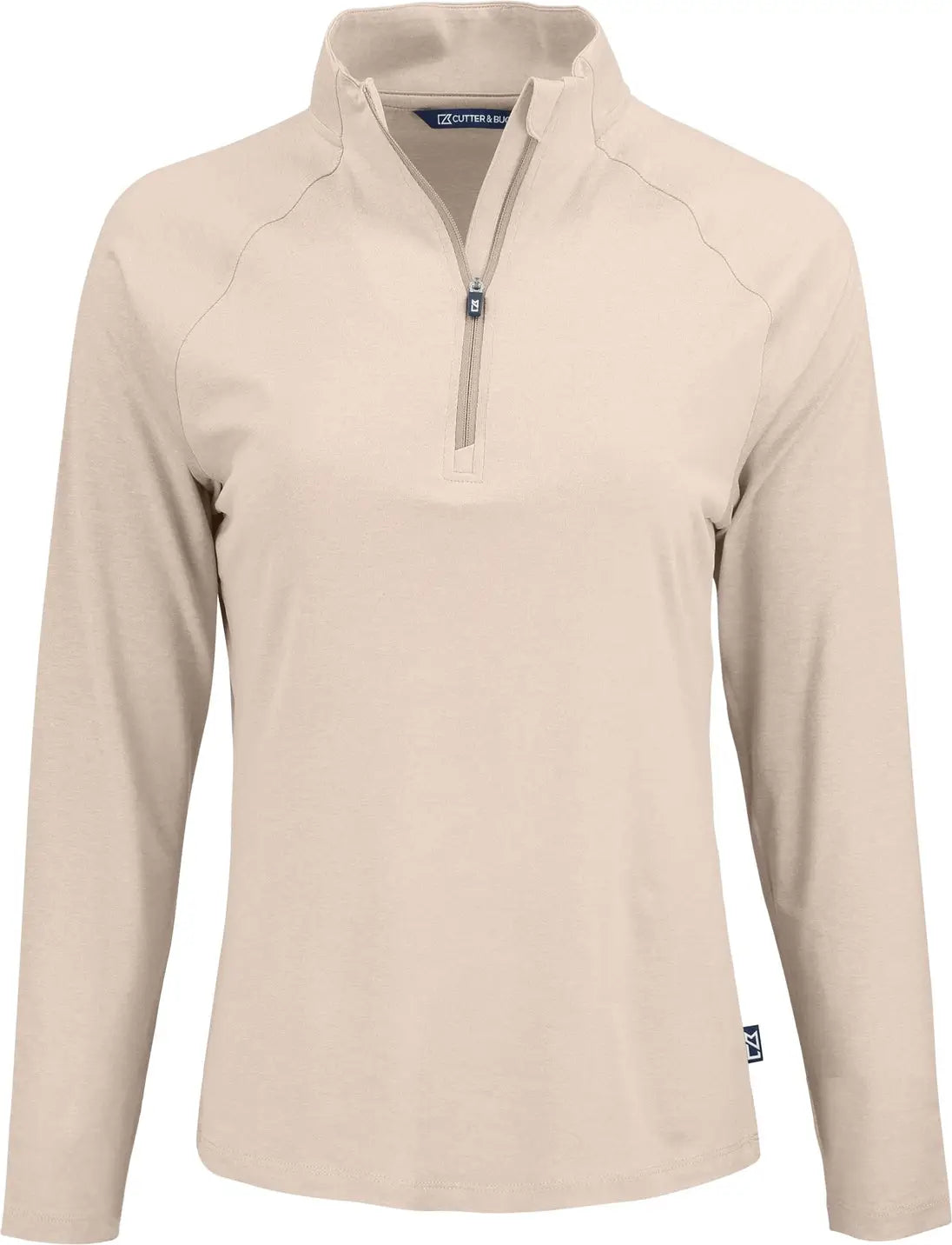 Cutter & Buck Lck00210 Coastline Epic Comfort Recycled Women’s Quarter Zip - Wheat