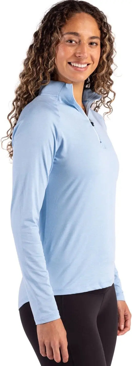 Cutter & Buck Lck00210 Coastline Epic Comfort Recycled Women’s Quarter Zip - Atlas
