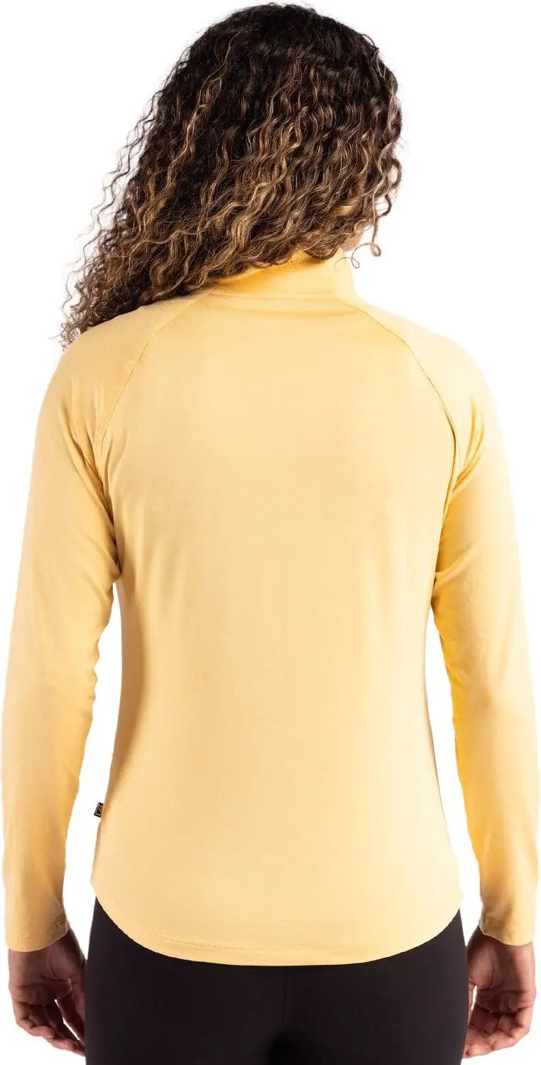 Cutter & Buck Lck00210 Coastline Epic Comfort Recycled Women’s Quarter Zip - Desert