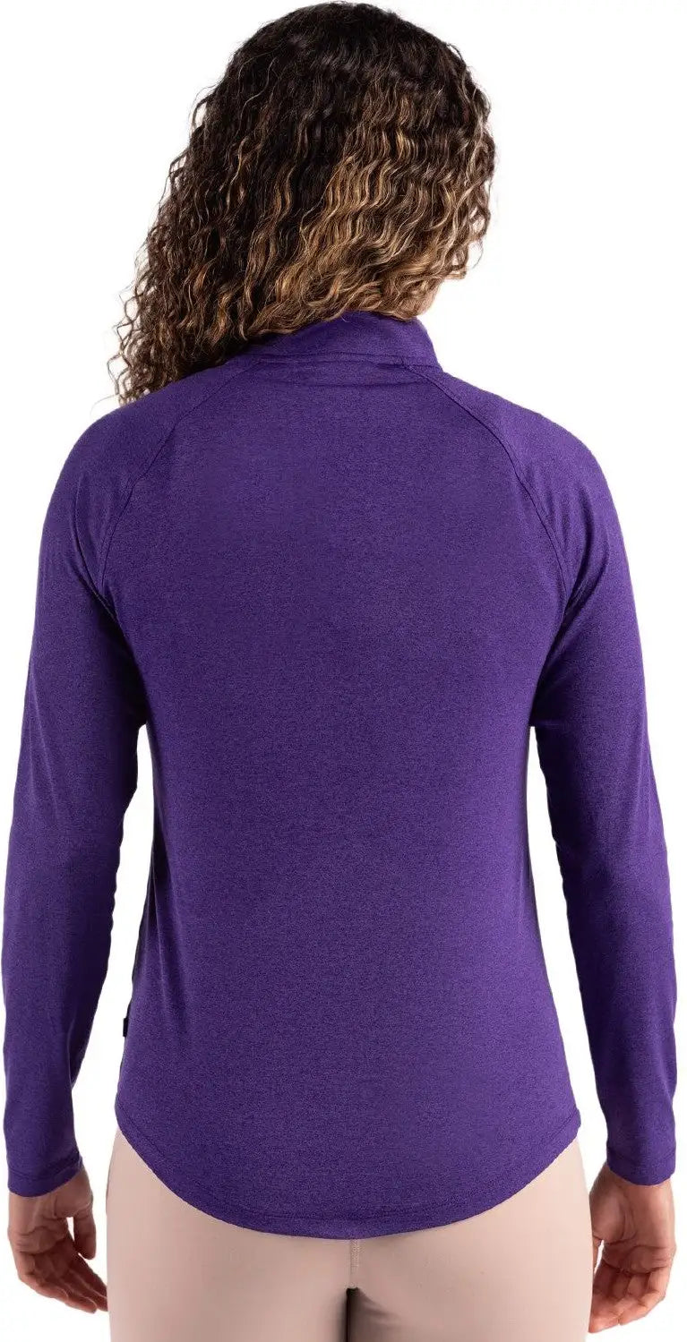 Cutter & Buck Lck00210 Coastline Epic Comfort Recycled Women’s Quarter Zip - College Purple