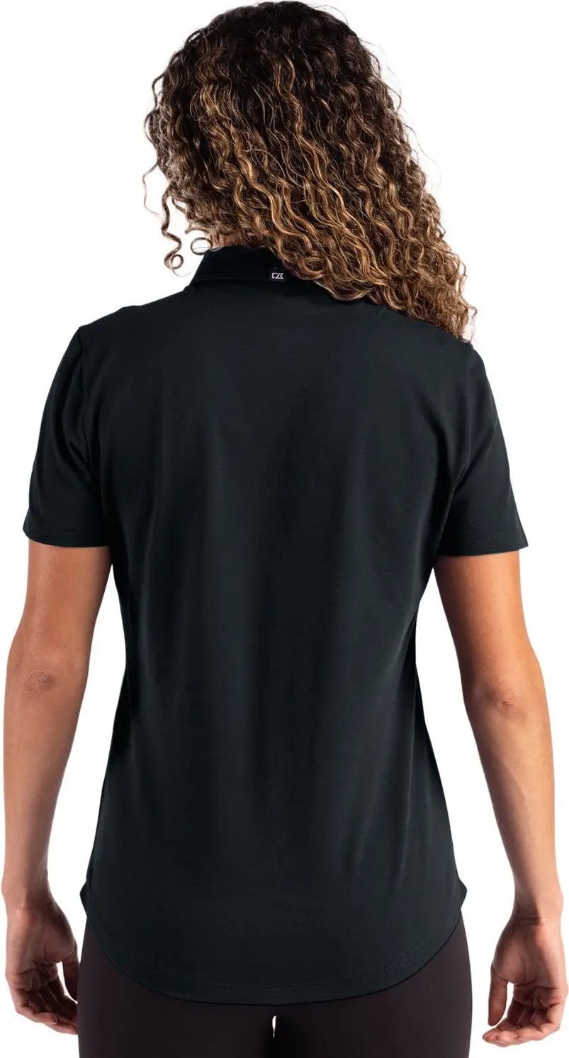 Cutter & Buck Lck00221 Advantage Refresh Epic Confidence Recycled Womens Tri-blend Pique Polo - Black
