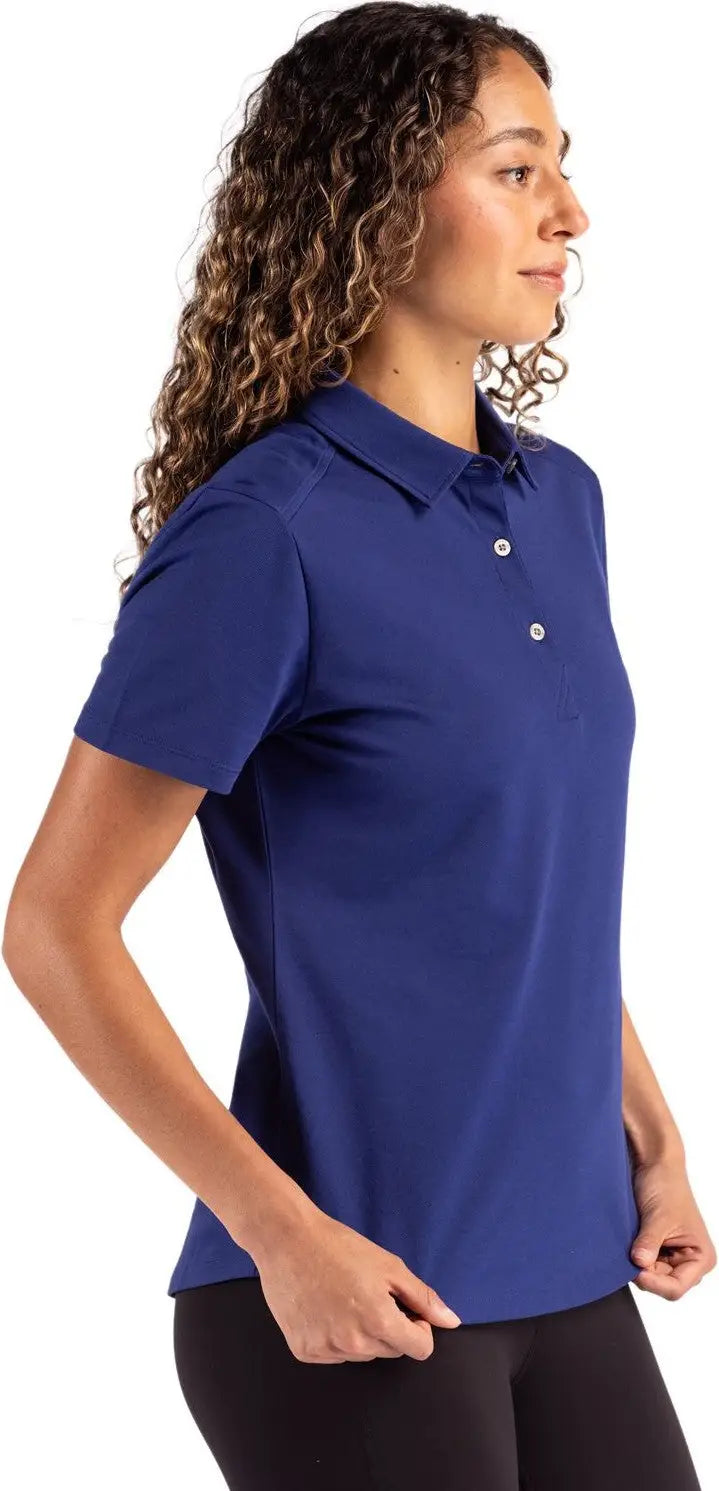 Cutter & Buck Lck00221 Advantage Refresh Epic Confidence Recycled Womens Tri-blend Pique Polo - Tour Blue