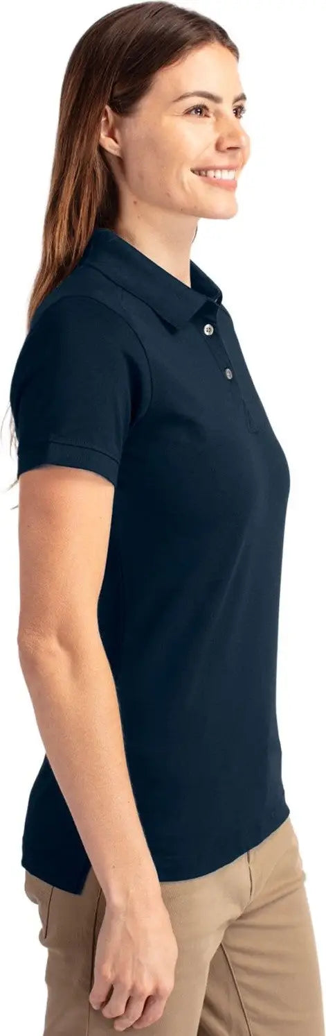 Cutter & Buck Lck08685 Advantage Eco Tri-blend Pique Womens Polo - Liberty Navy