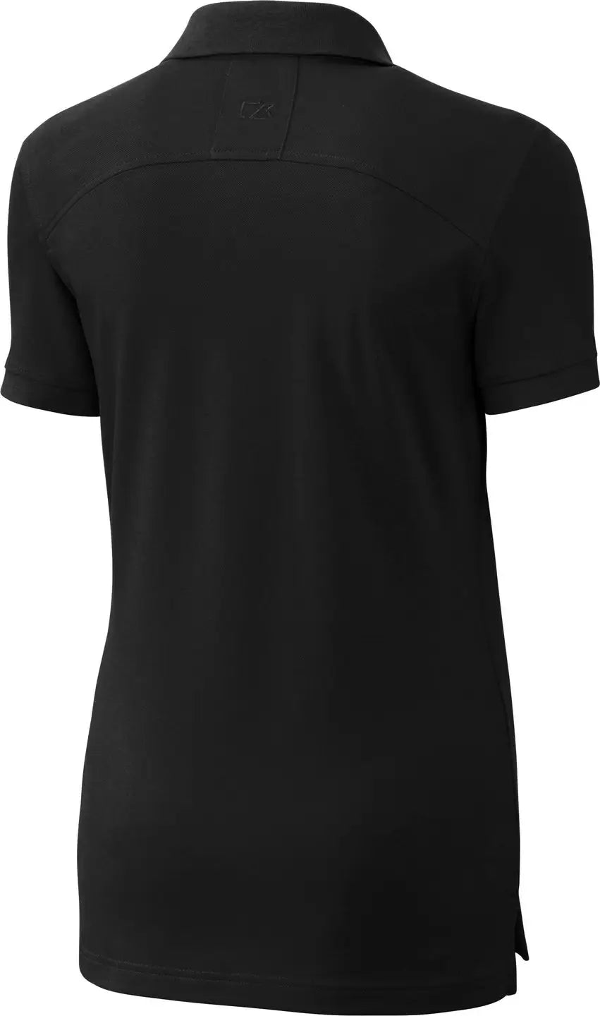 Cutter & Buck Lck08685 Advantage Eco Tri-blend Pique Womens Polo - Black