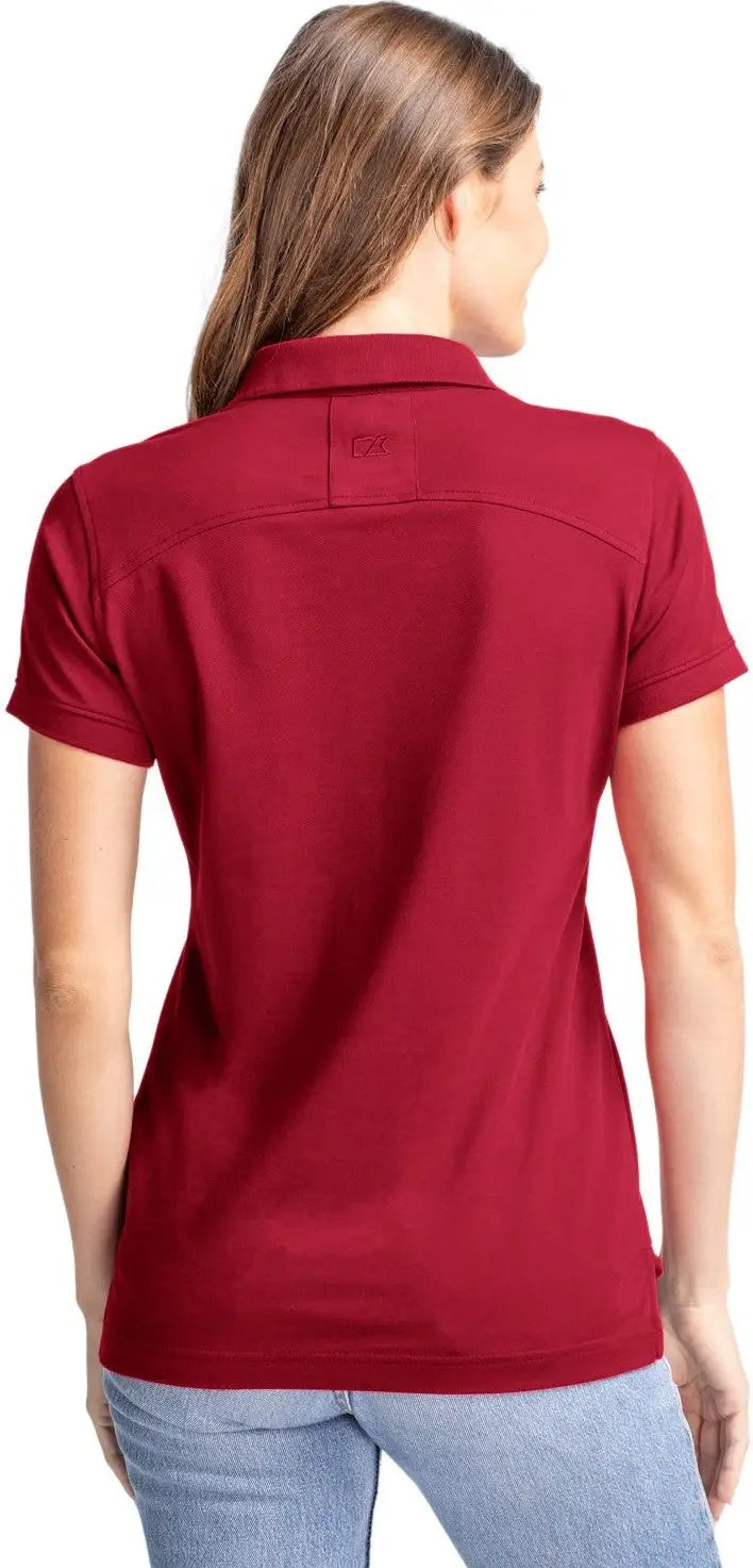 Cutter & Buck Lck08685 Advantage Eco Tri-blend Pique Womens Polo - Cardinal Red