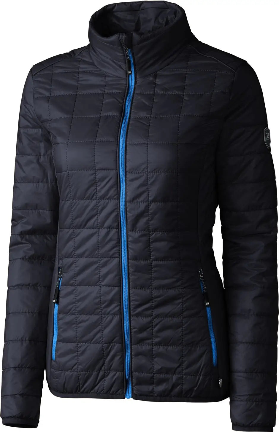 Cutter & Buck Lco00007 Rainier Primaloft® Womens Eco Insulated Full Zip Puffer Jacket - Dark Navy
