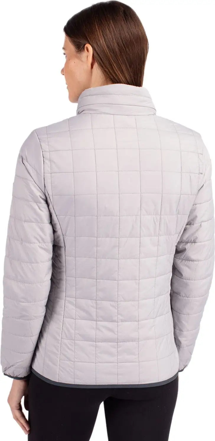 Cutter & Buck Lco00007 Rainier Primaloft® Womens Eco Insulated Full Zip Puffer Jacket - Polished