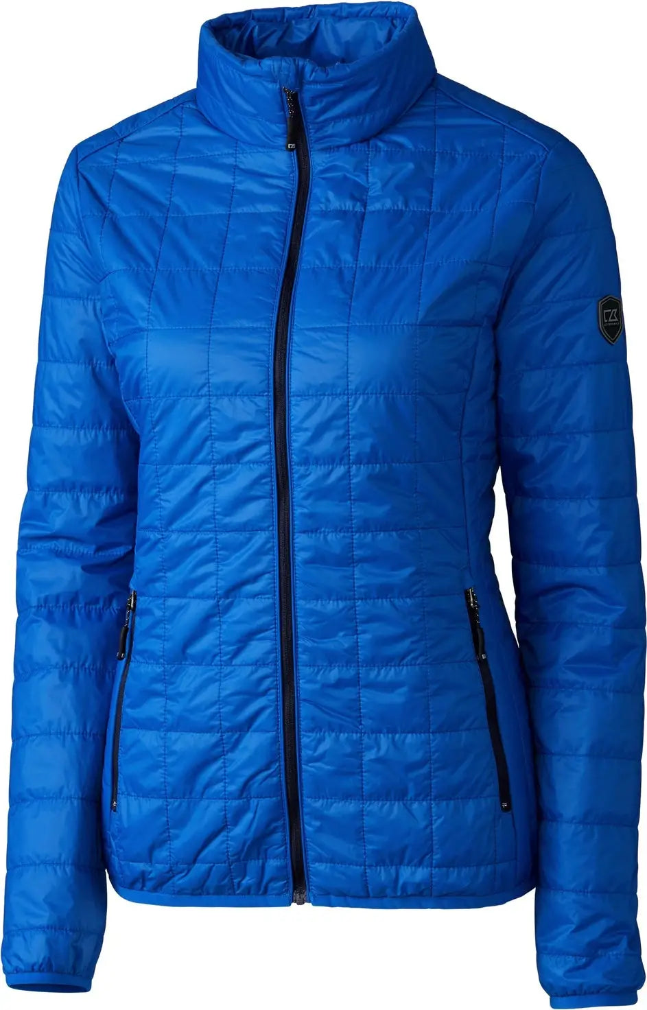 Cutter & Buck Lco00007 Rainier Primaloft® Womens Eco Insulated Full Zip Puffer Jacket - Royal