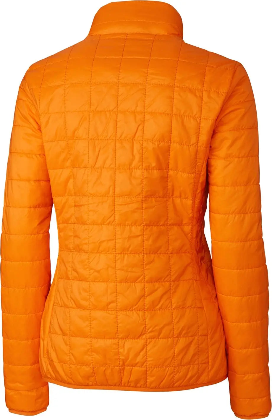 Cutter & Buck Lco00007 Rainier Primaloft® Womens Eco Insulated Full Zip Puffer Jacket - Satsuma