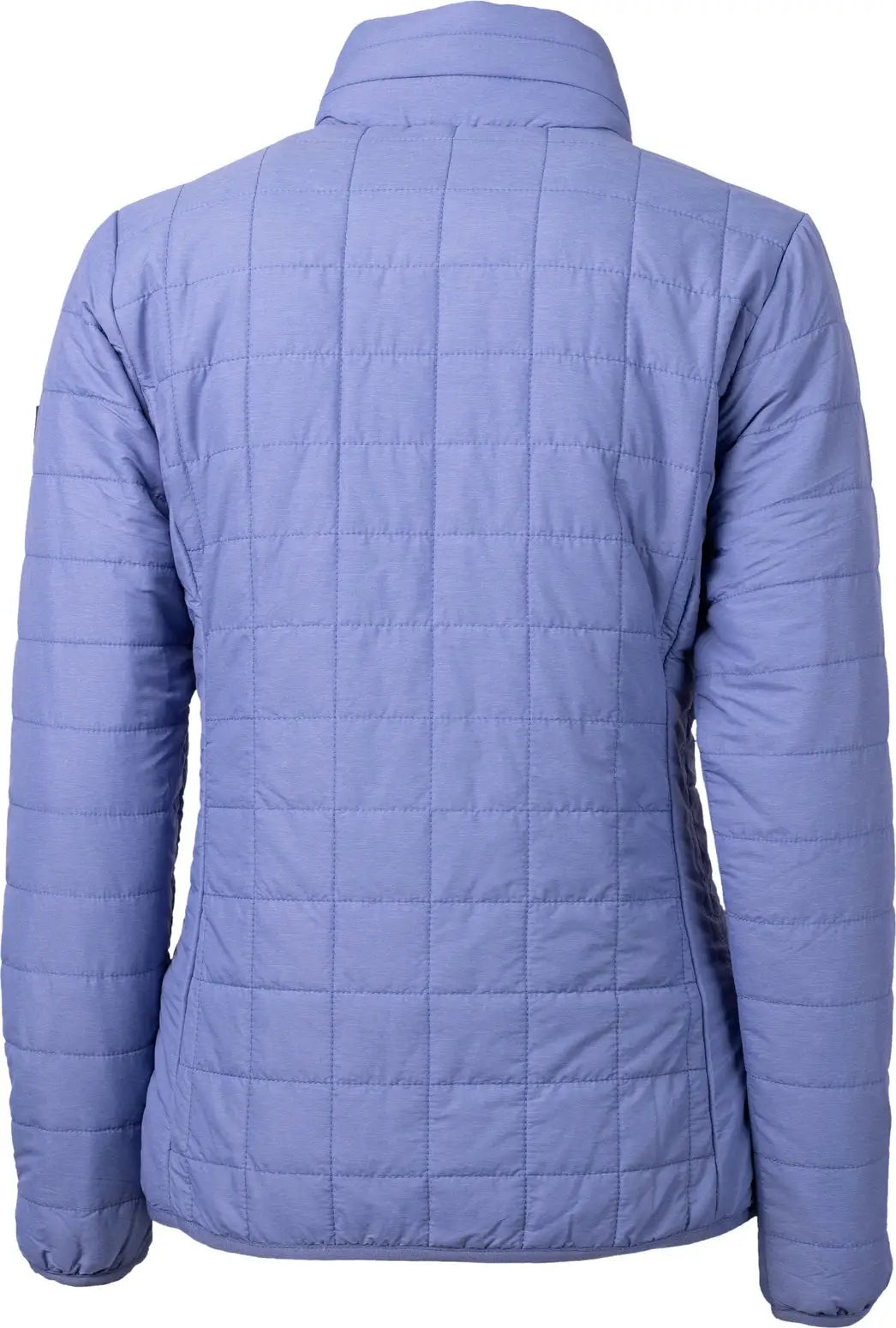 Cutter & Buck Lco00007 Rainier Primaloftâ Womens Eco Insulated Full Zip Puffer Jacket - Hyacinth Melange