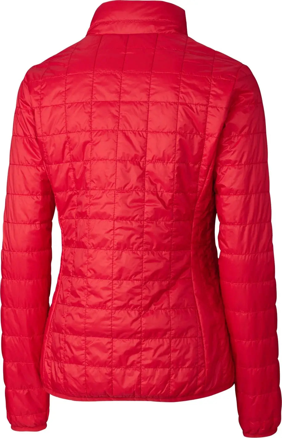 Cutter & Buck Lco00007 Rainier Primaloftâ Womens Eco Insulated Full Zip Puffer Jacket - Red
