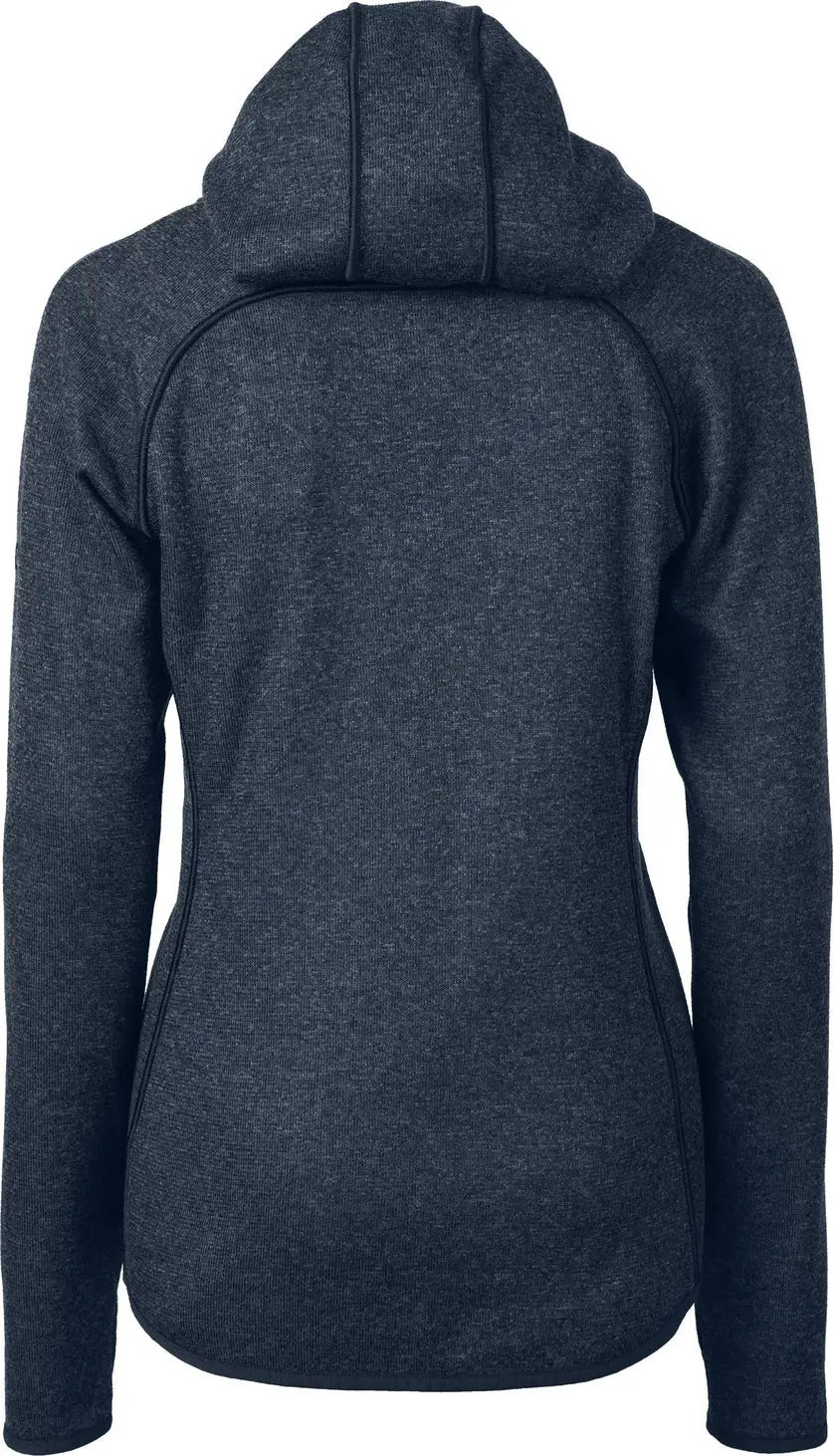 Cutter & Buck Lco00035 Mainsail Full Zip Hooded Womens Jacket - Liberty Navy Heather