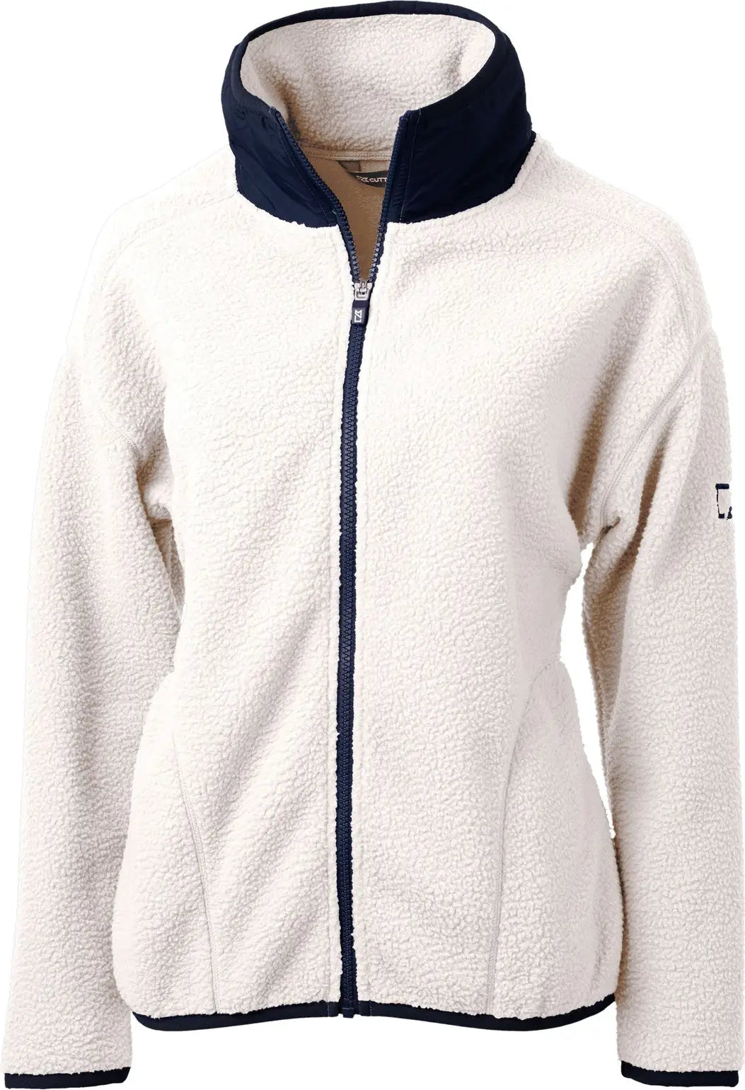 Cutter & Buck Lco00055 Cascade Eco Fleece Womens Full Zip Jacket - Shell Navy Blue