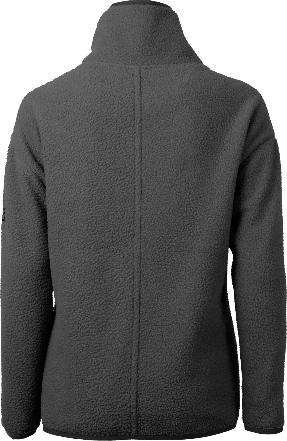 Cutter & Buck Lco00056 Cascade Eco Fleece Womens Pullover Jacket - Elemental Gray Black