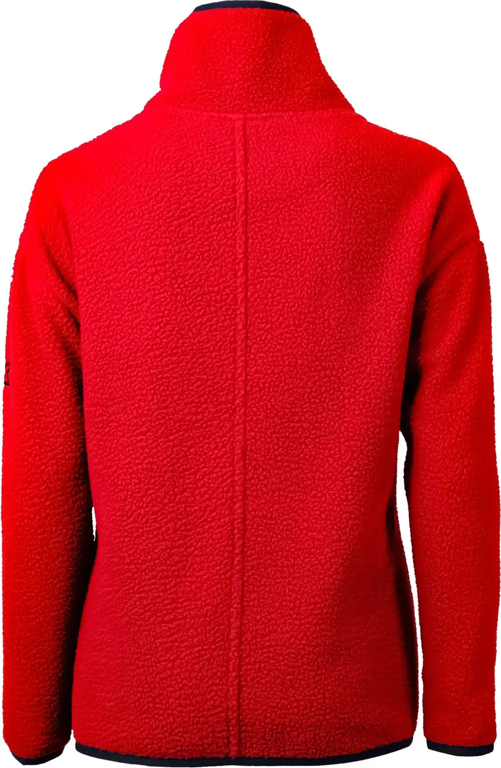 Cutter & Buck Lco00056 Cascade Eco Fleece Womens Pullover Jacket - Red Navy Blue