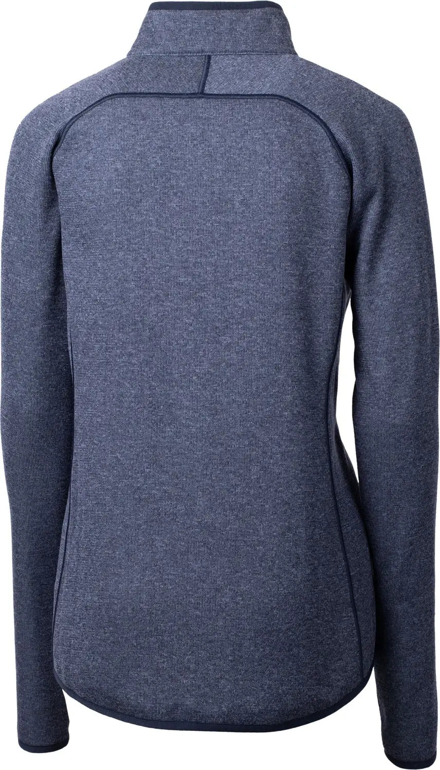 Cutter & Buck Lco00059 Mainsail Sweater-knit Womens Full Zip Jacket - Liberty Navy Heather
