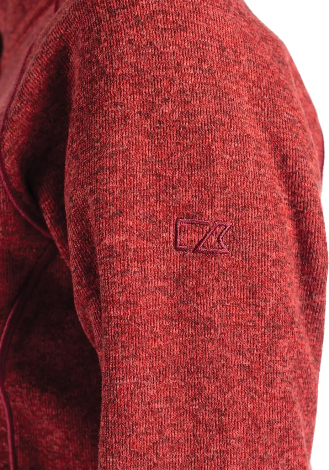 Cutter & Buck Lco00059 Mainsail Sweater-knit Womens Full Zip Jacket - Cardinal Red Heather