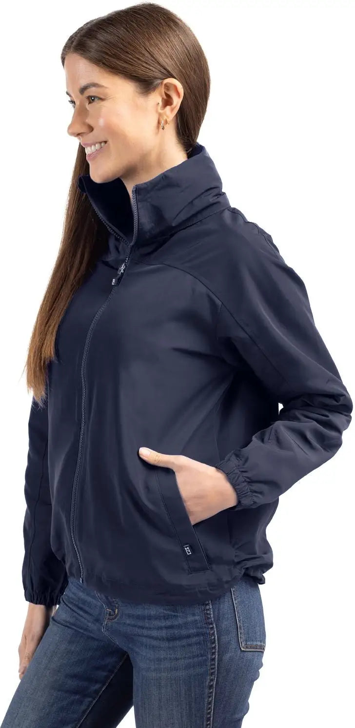 Cutter & Buck Lco00061 Charter Eco Recycled Womens Full-zip Jacket - Navy Blue