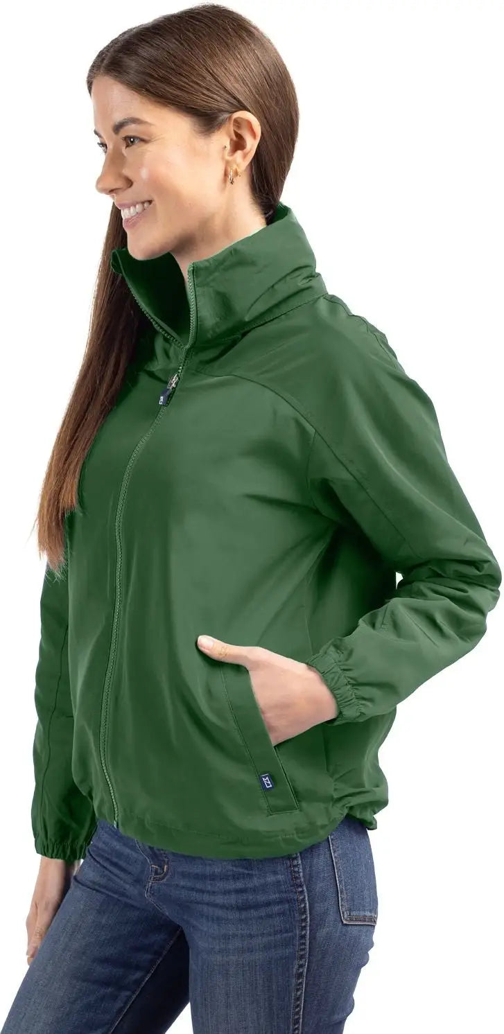 Cutter & Buck Lco00061 Charter Eco Recycled Womens Full-zip Jacket - Hunter - Ladies Xs