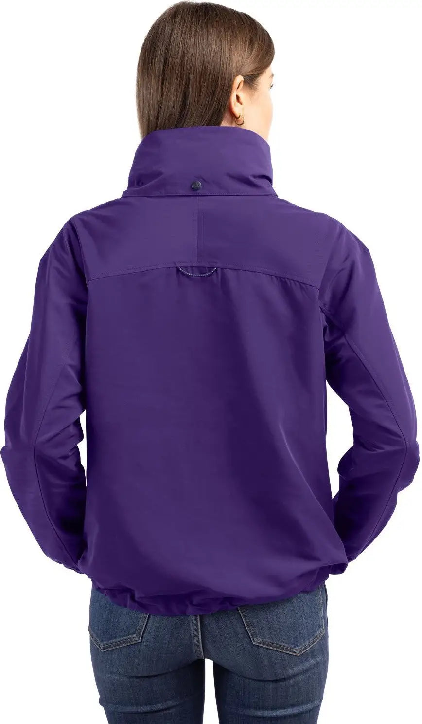 Cutter & Buck Lco00061 Charter Eco Recycled Womens Full-zip Jacket - College Purple