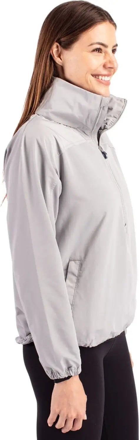 Cutter & Buck Lco00062 Charter Eco Recycled Womens Anorak Jacket - Polished