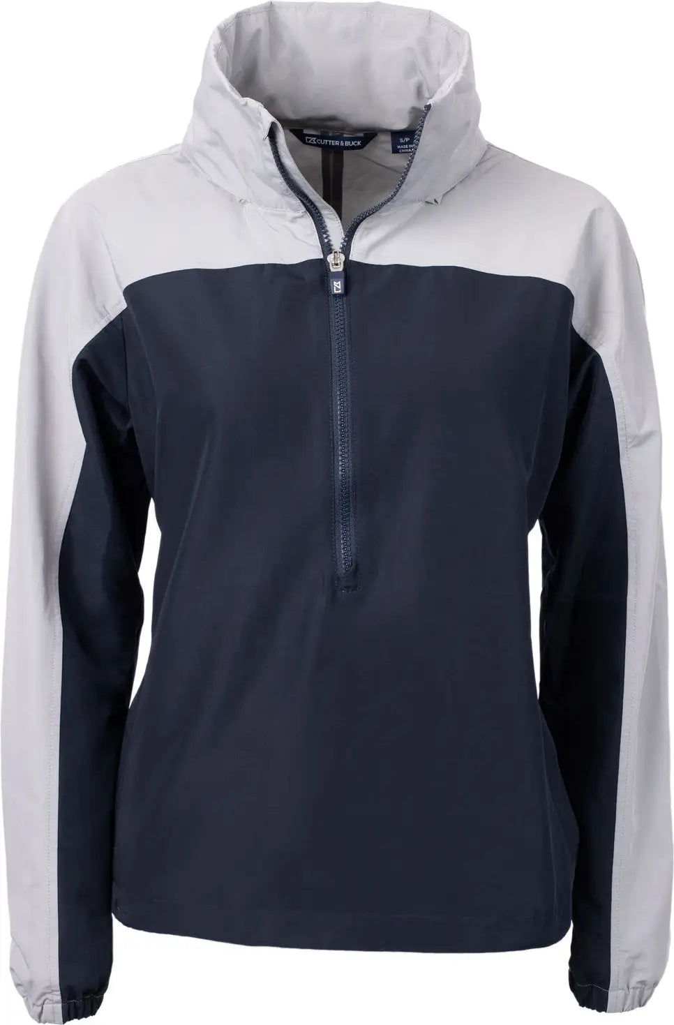 Cutter & Buck Lco00062 Charter Eco Recycled Womens Anorak Jacket - Navy Blue Polished