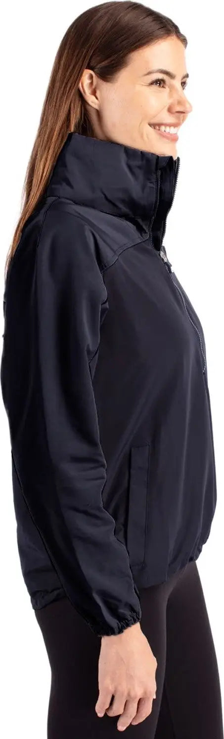 Cutter & Buck Lco00062 Charter Eco Recycled Womens Anorak Jacket - Navy Blue