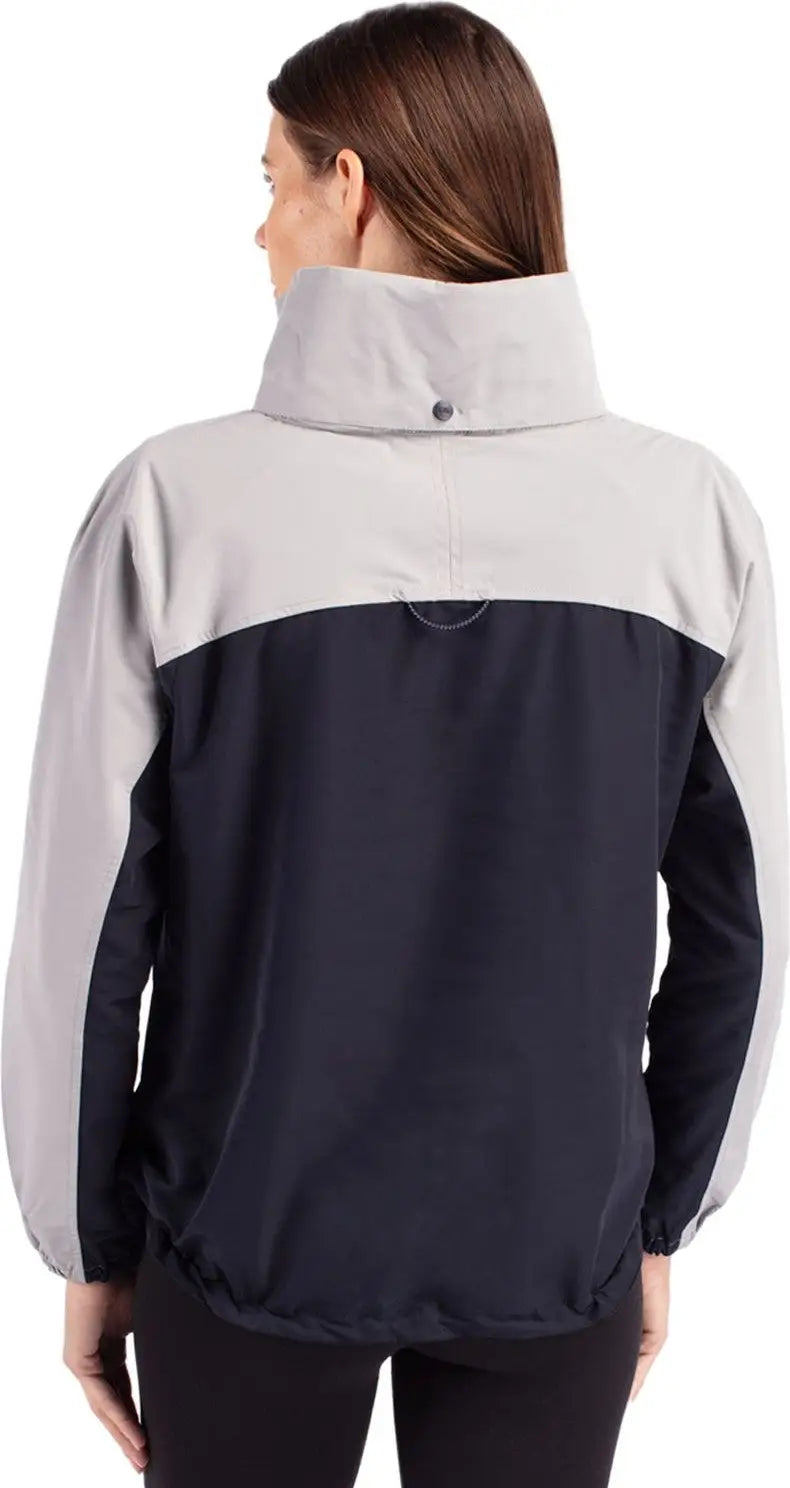 Cutter & Buck Lco00062 Charter Eco Recycled Womens Anorak Jacket - Navy Blue Polished