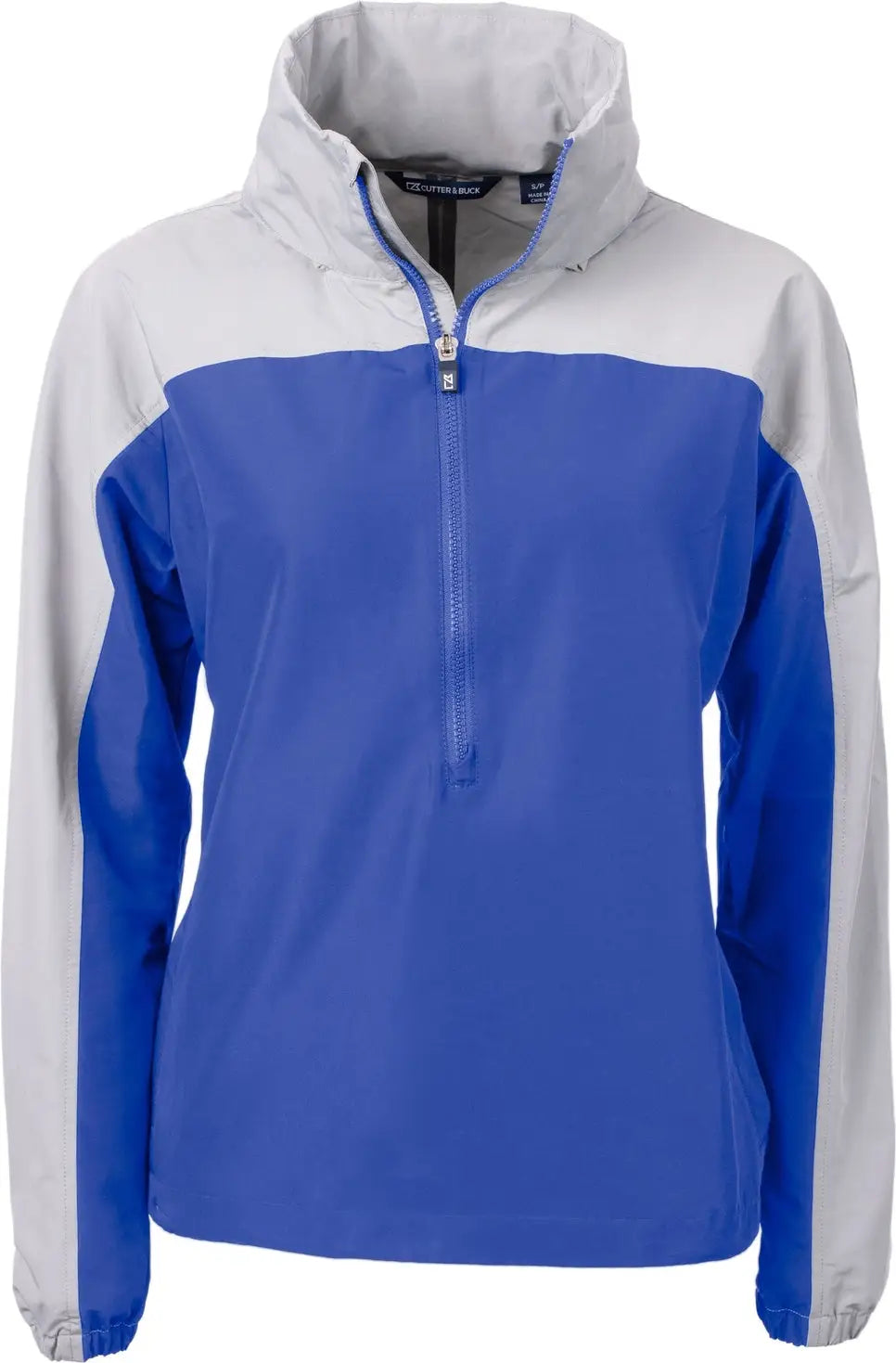Cutter & Buck Lco00062 Charter Eco Recycled Womens Anorak Jacket - Tour Blue Polished