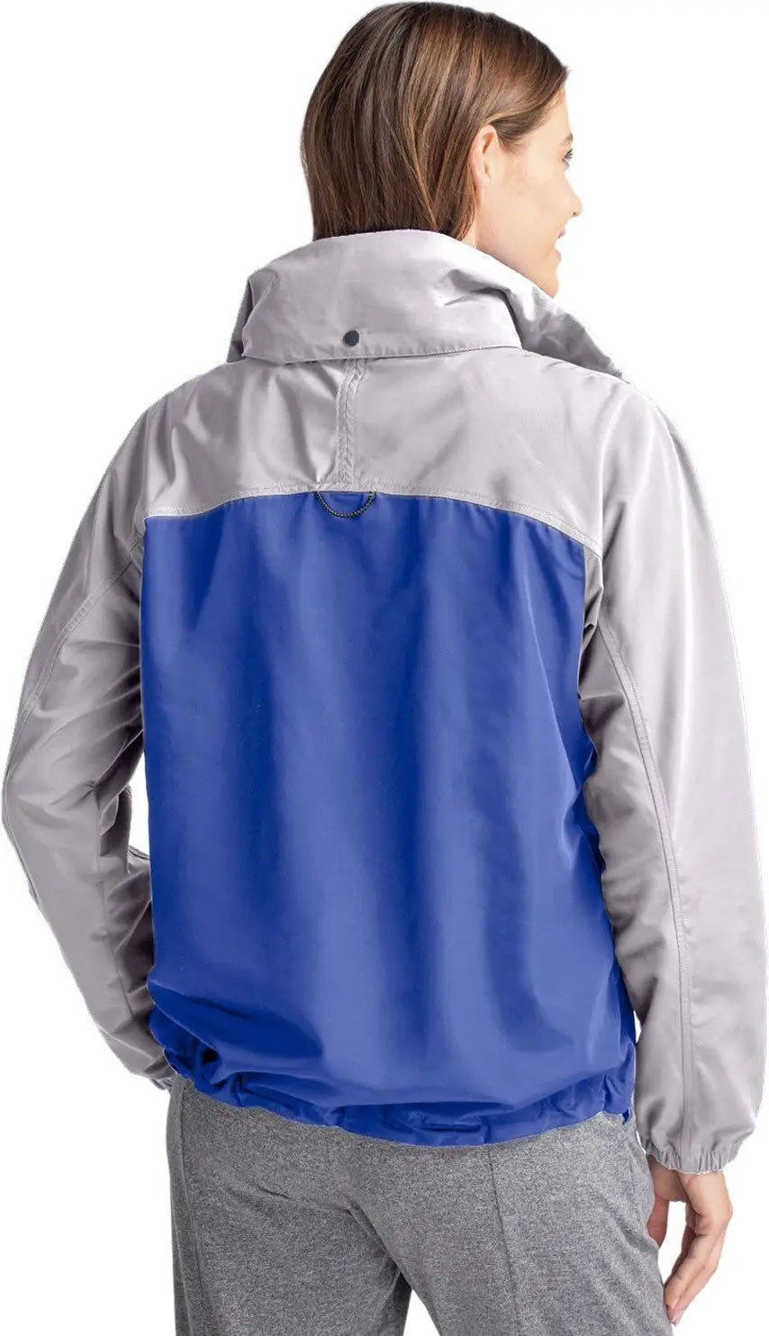 Cutter & Buck Lco00062 Charter Eco Recycled Womens Anorak Jacket - Tour Blue Polished