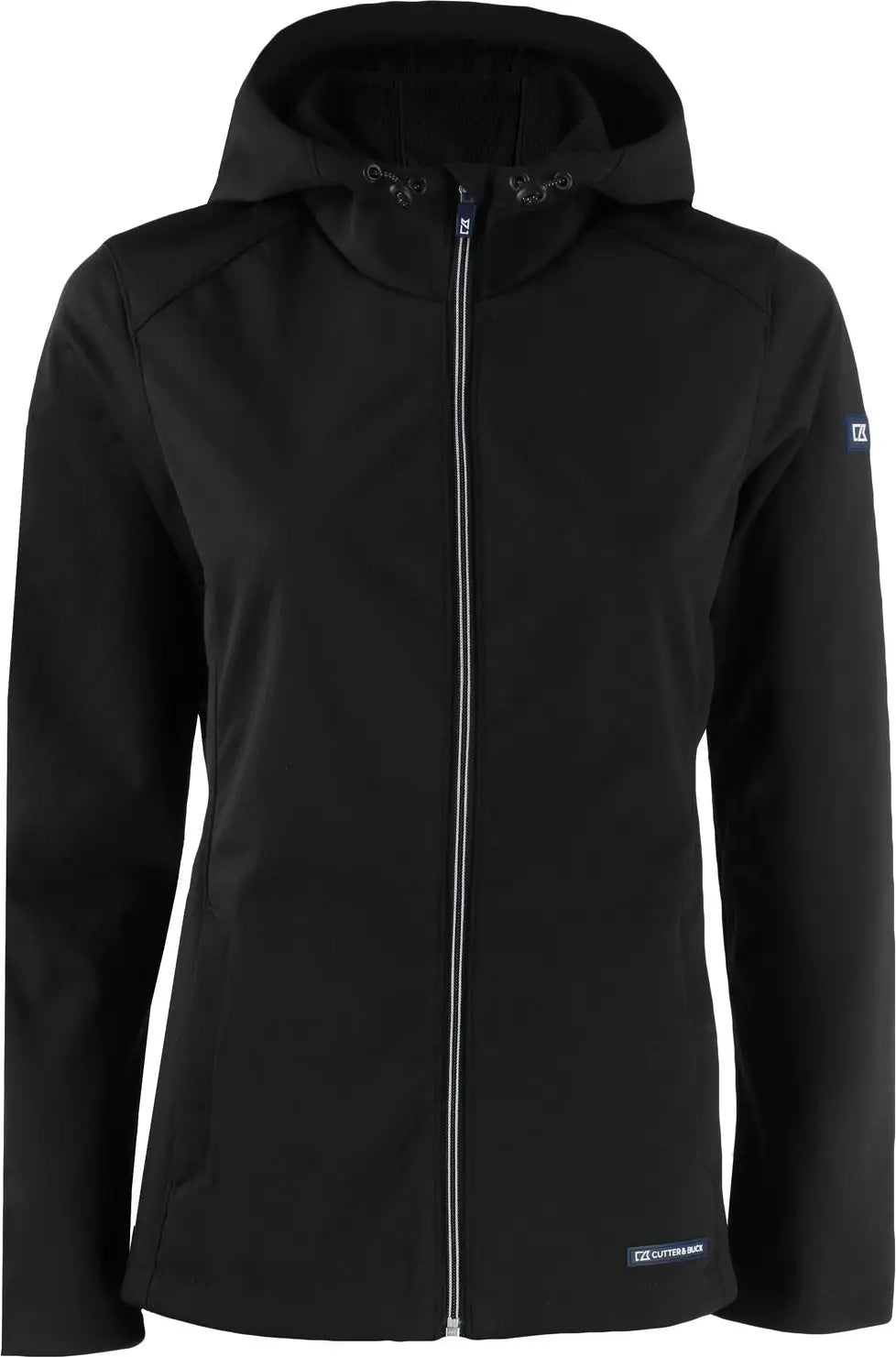 Cutter & Buck Lco00066 Evoke Softshell Recycled Full Zip Womens Jacket - Black