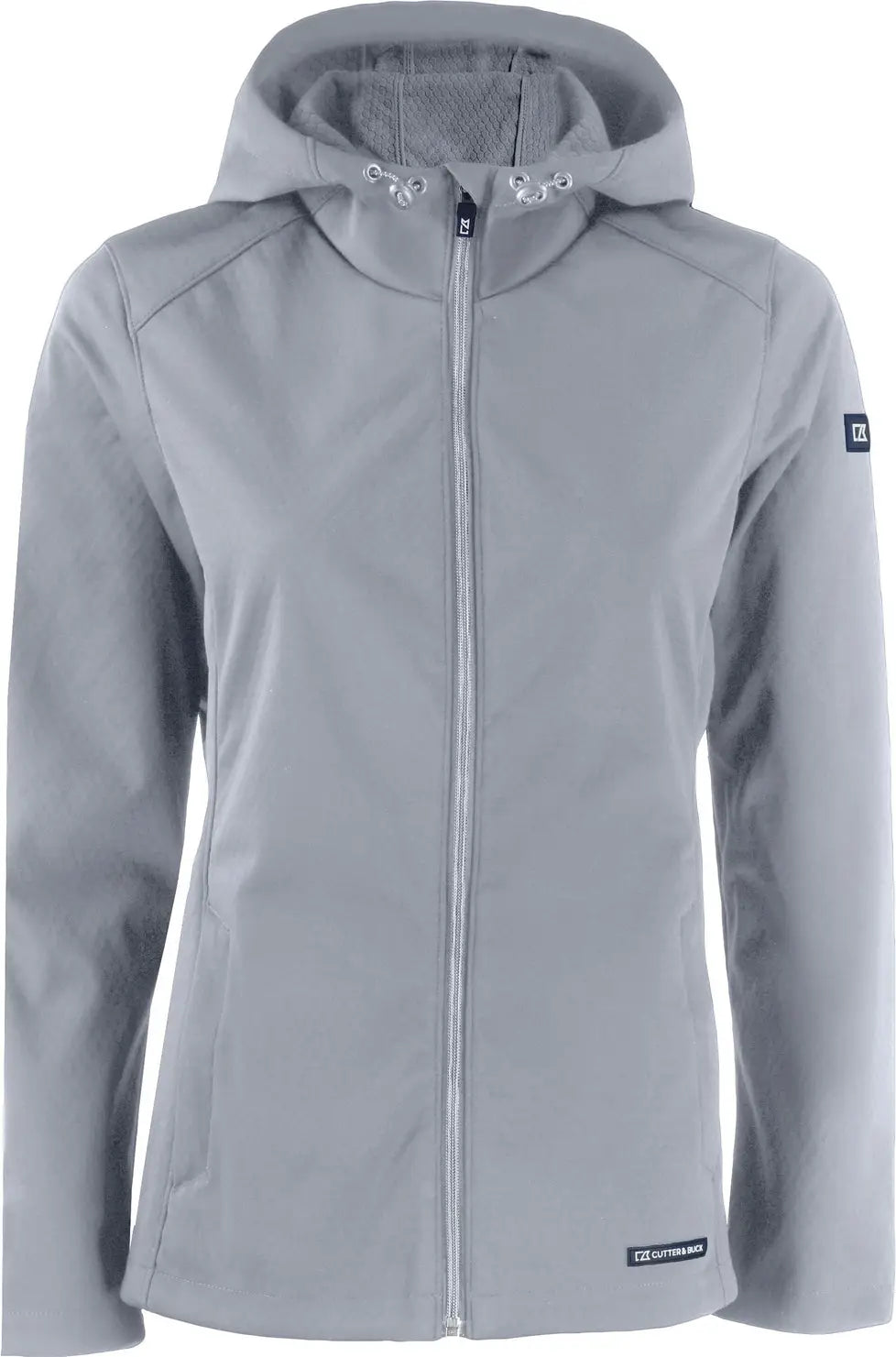 Cutter & Buck Lco00066 Evoke Softshell Recycled Full Zip Womens Jacket - Concrete