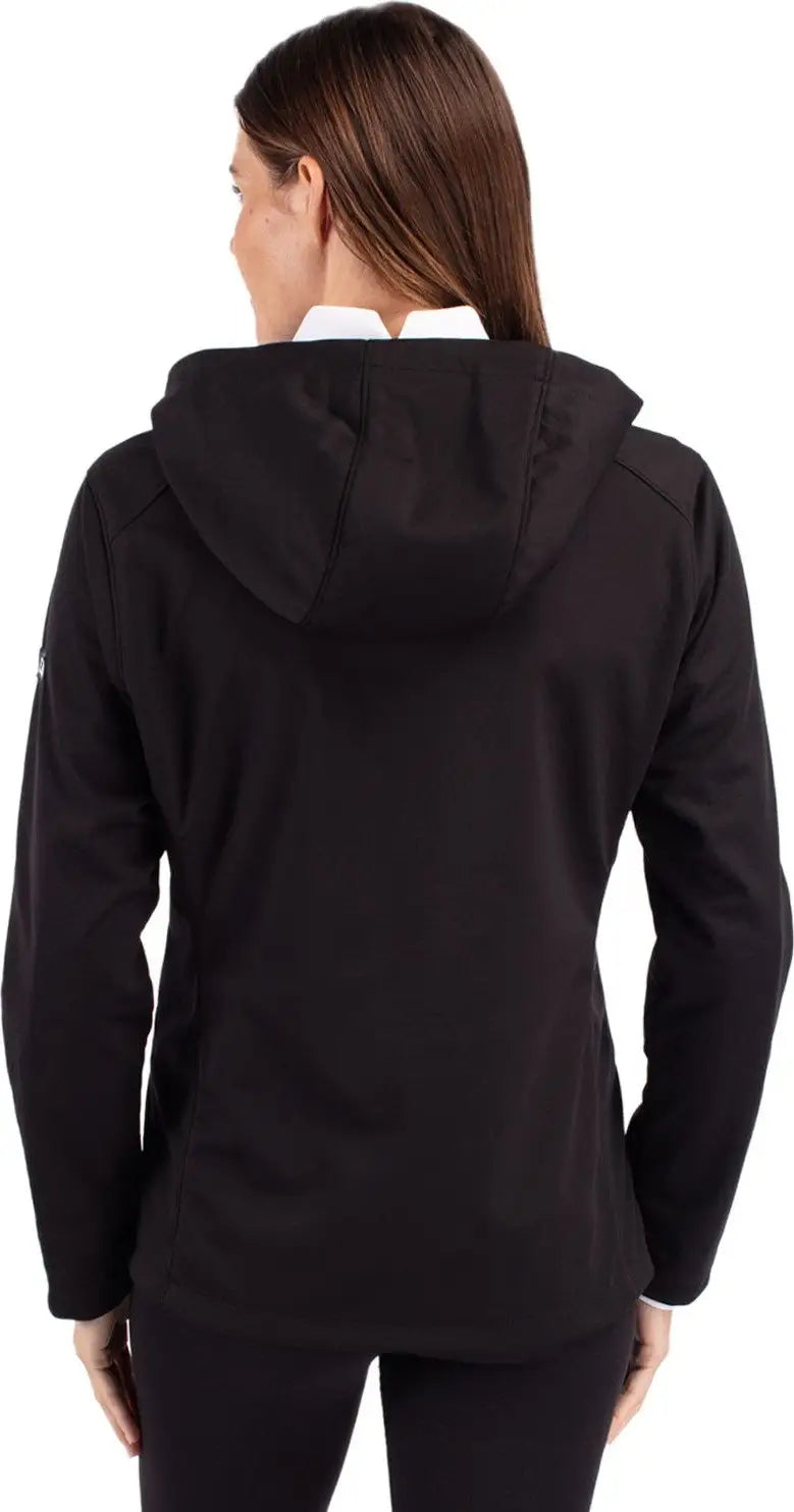 Cutter & Buck Lco00066 Evoke Softshell Recycled Full Zip Womens Jacket - Black