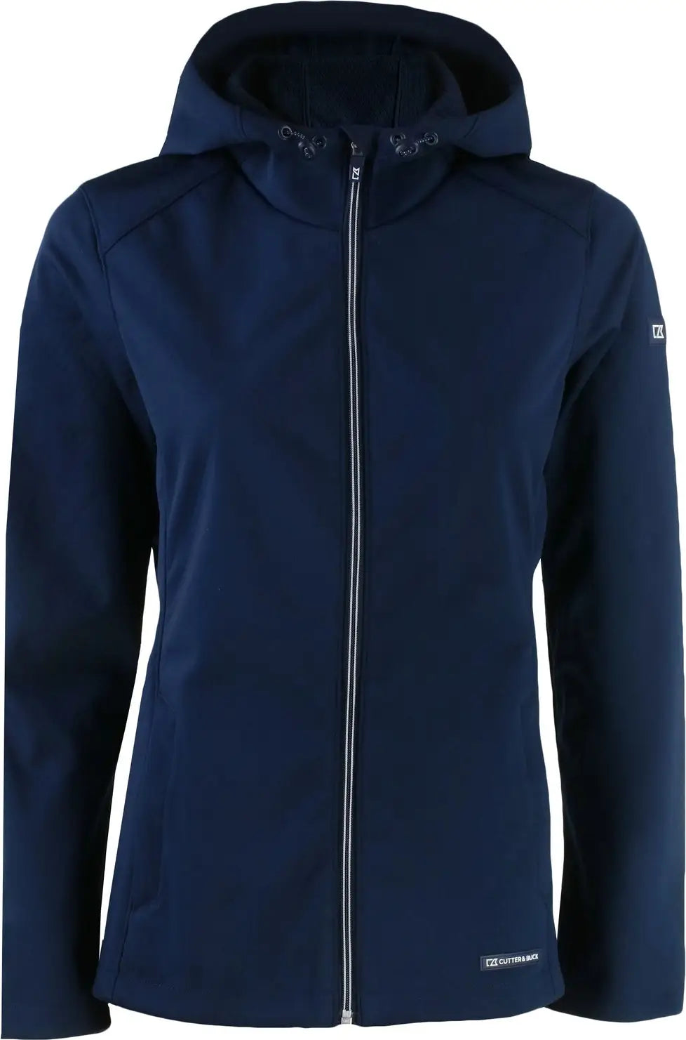 Cutter & Buck Lco00066 Evoke Softshell Recycled Full Zip Womens Jacket - Navy Blue