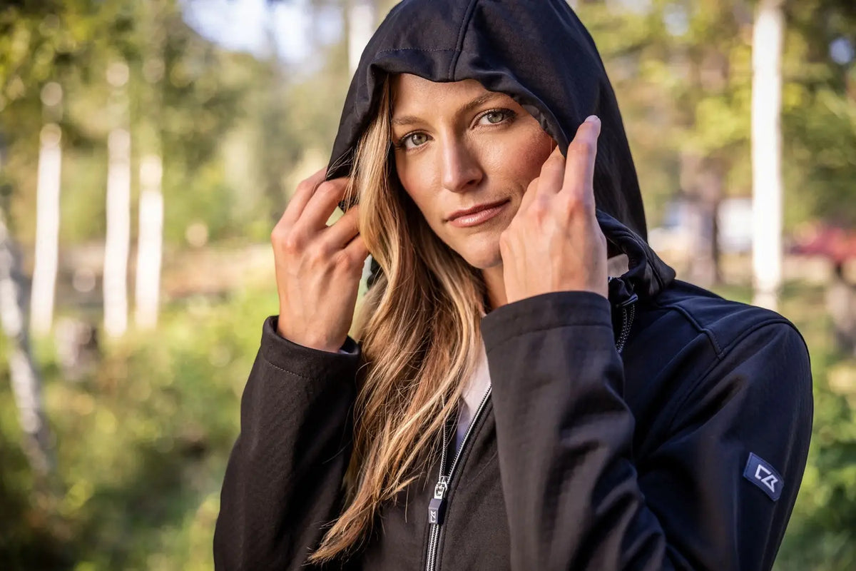 Cutter & Buck Lco00066 Evoke Softshell Recycled Full Zip Womens Jacket - Black