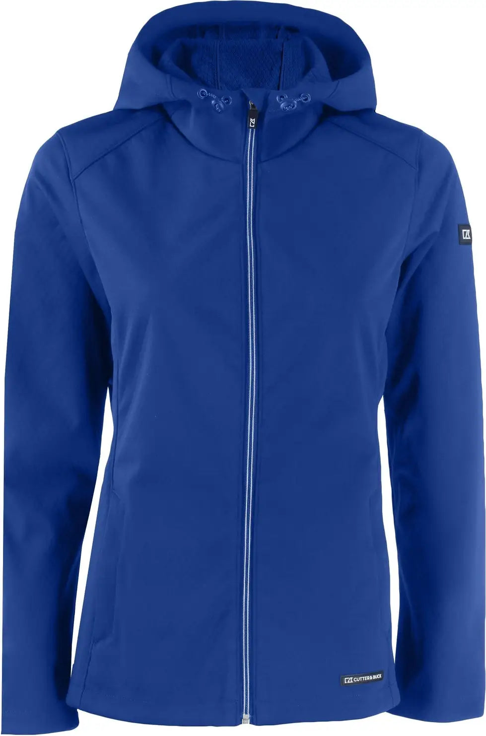Cutter & Buck Lco00066 Evoke Softshell Recycled Full Zip Womens Jacket - Tour Blue - Ladies Xs