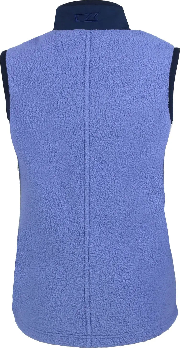 Cutter & Buck Lco00071 Cascade Eco Fleece Womens Vest - Hyacinth Navy Blue