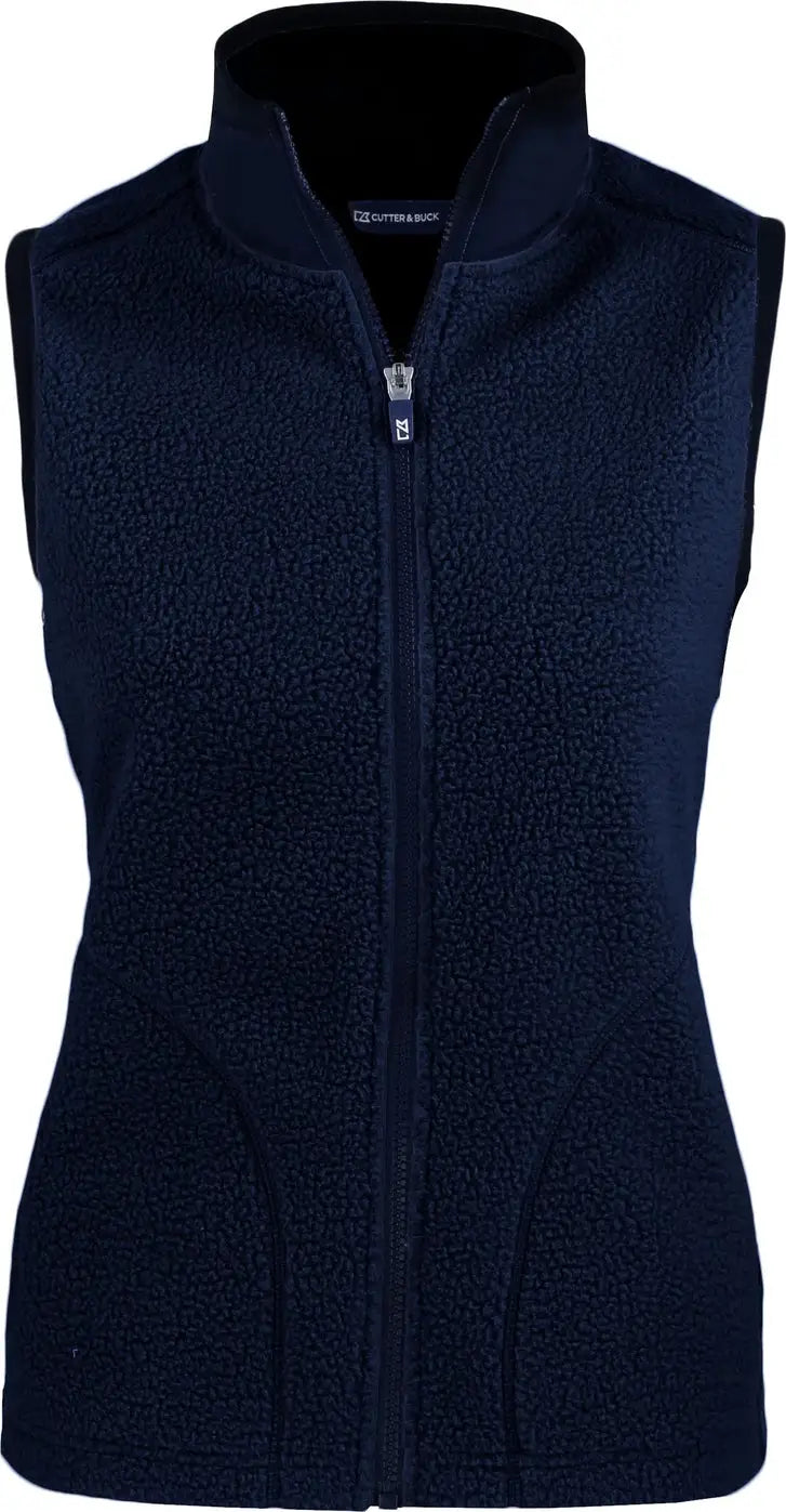 Cutter & Buck Lco00071 Cascade Eco Fleece Womens Vest - Navy Blue