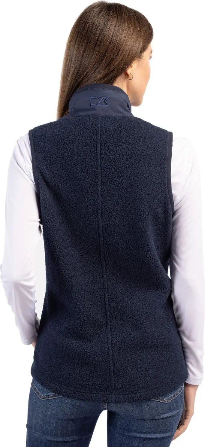 Cutter & Buck Lco00071 Cascade Eco Fleece Womens Vest - Navy Blue